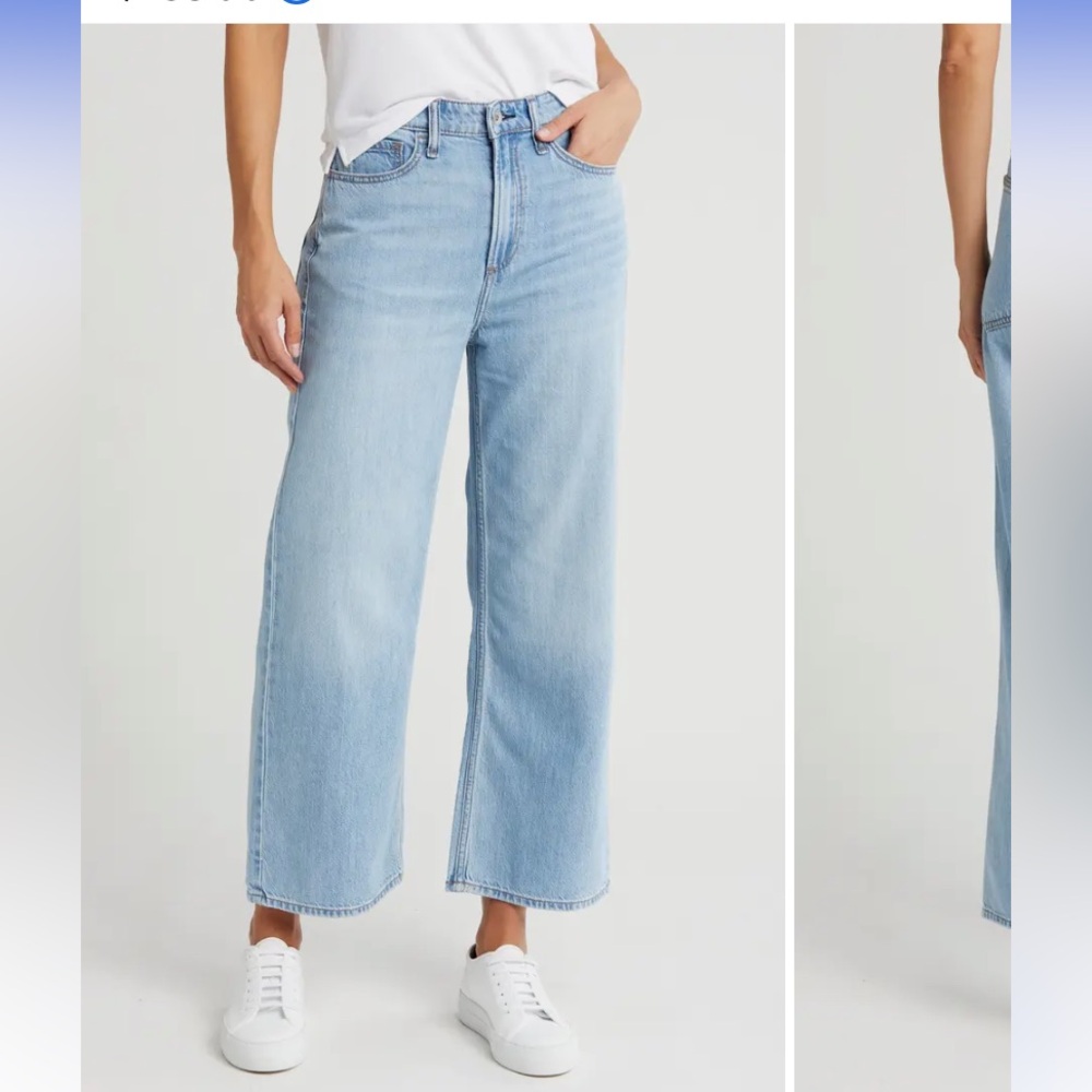 Rag & Bone Lori Crop Wide Leg Women jeans.Cotton